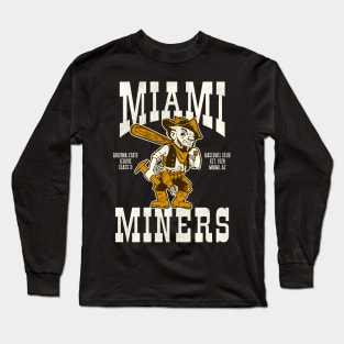 Defunct Miami Miners Baseball Team Long Sleeve T-Shirt